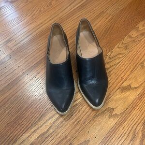 Cynthia Rowley Black Leather Mules
